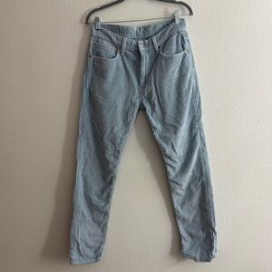 Levi Women’s Light Blue Corduroy Skinny Jeans Size 32 *Irregular*